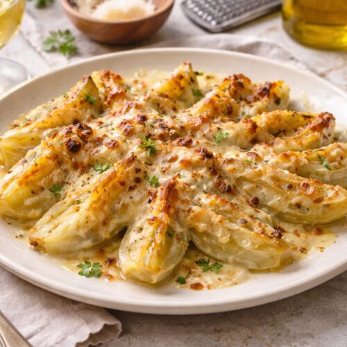 Finocchi gratinati al microonde