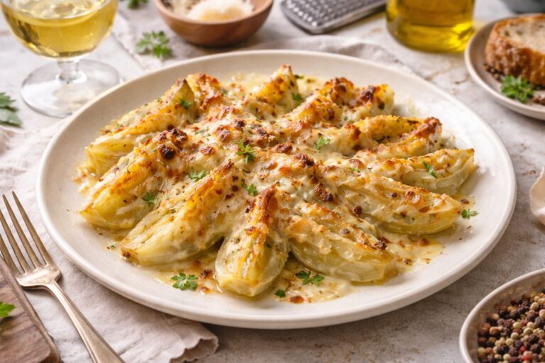 Finocchi gratinati al microonde