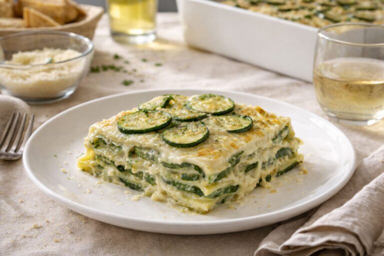 Lasagne alle zucchine al microonde