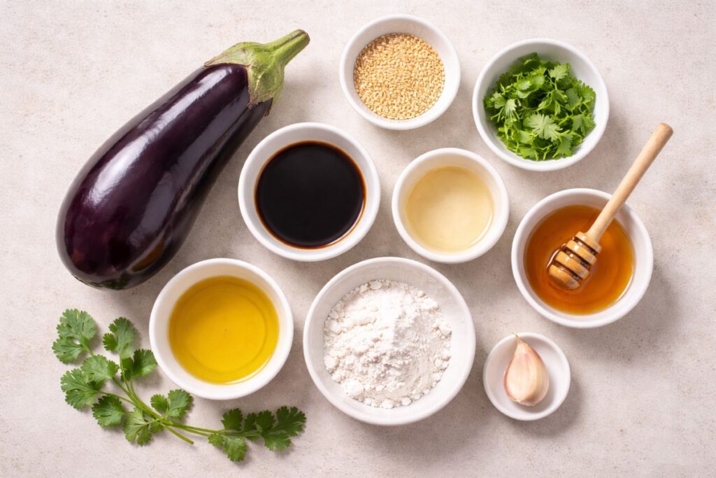 Melanzane in agrodolce al microonde, ingredienti