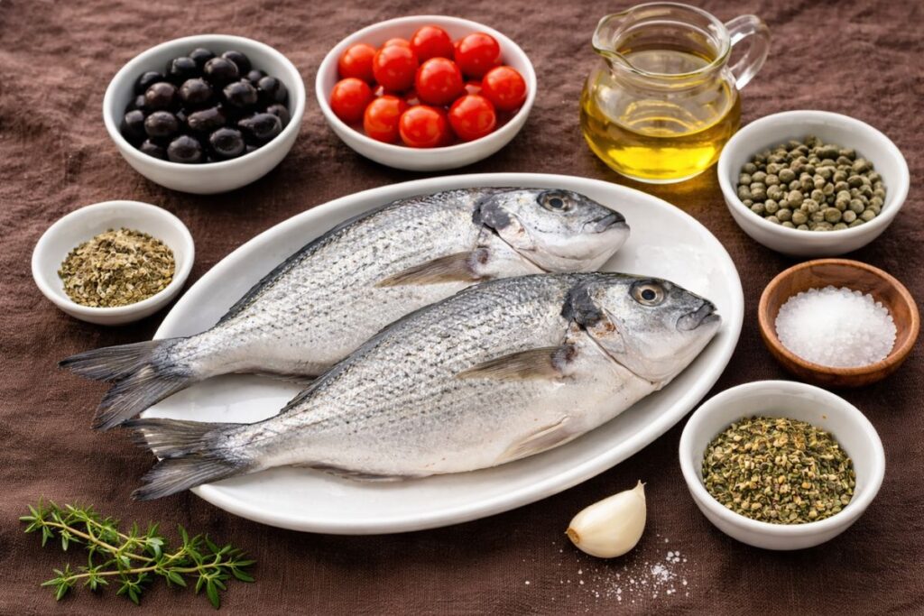 Orate al microonde, ingredienti