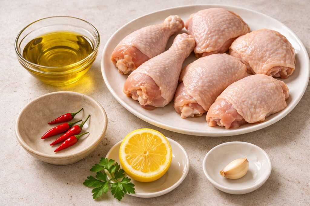 Pollo piccante al microonde, ingredienti