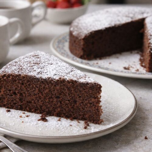 Torta al cacao vegana al microonde