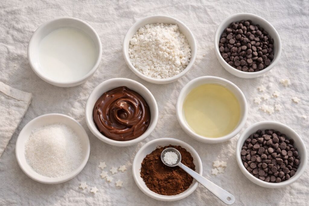 Torta in tazza in versione pan di stelle al microonde, ingredienti