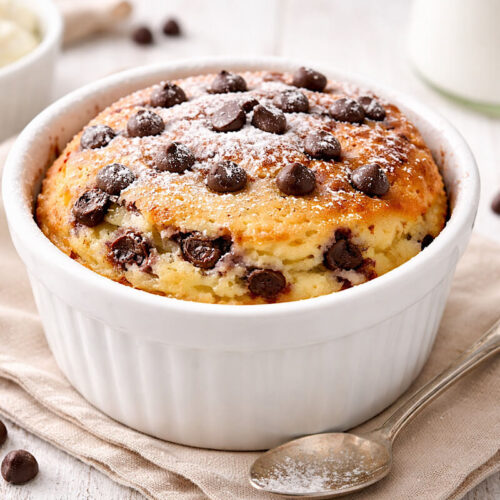 Tortino ricotta e cioccolato al microonde