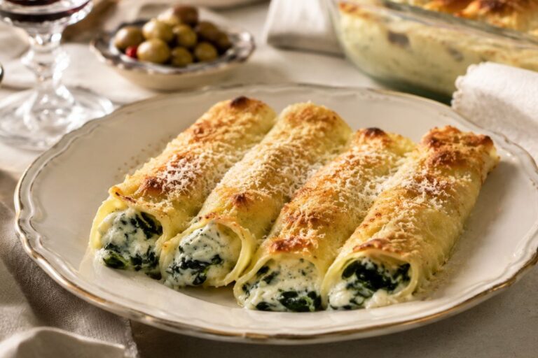 Cannelloni di ricotta e spinaci al microonde