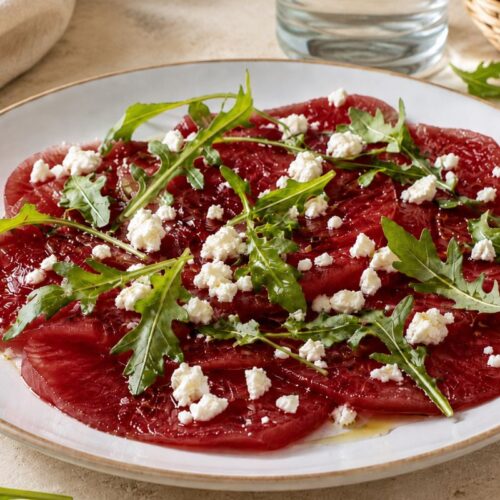 Carpaccio di anguria al microonde