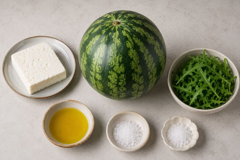 Carpaccio di anguria al microonde, ingredienti