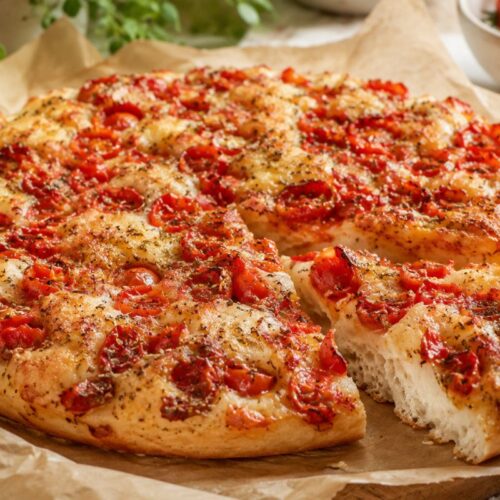 Focaccia veloce al pomodoro