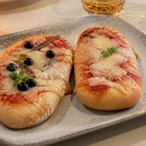 Lingue di pizza al microonde