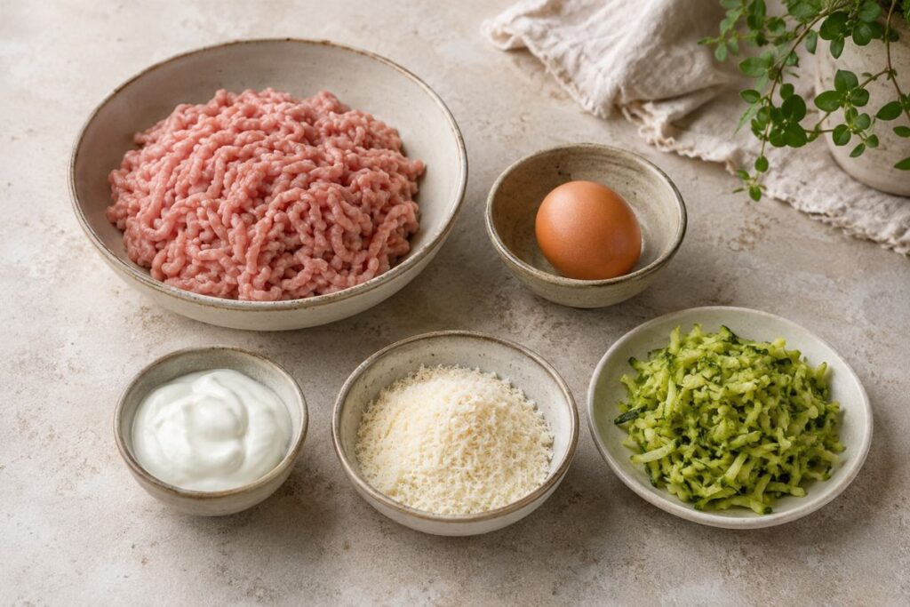 Polpette di vitello al microonde, ingredienti