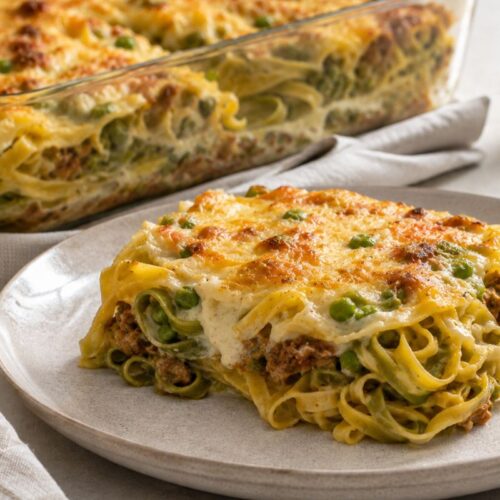 Tagliatelle gratinate al microonde