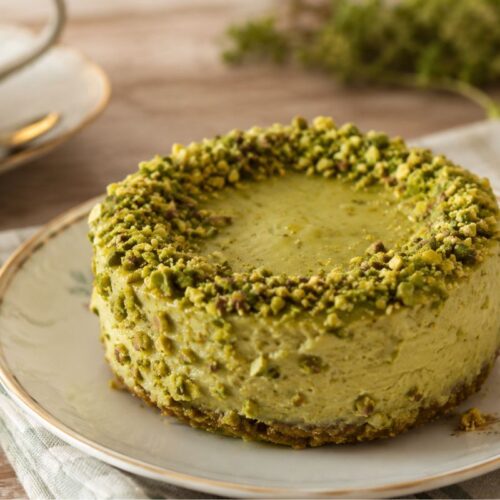 cheesecake fit al pistacchio