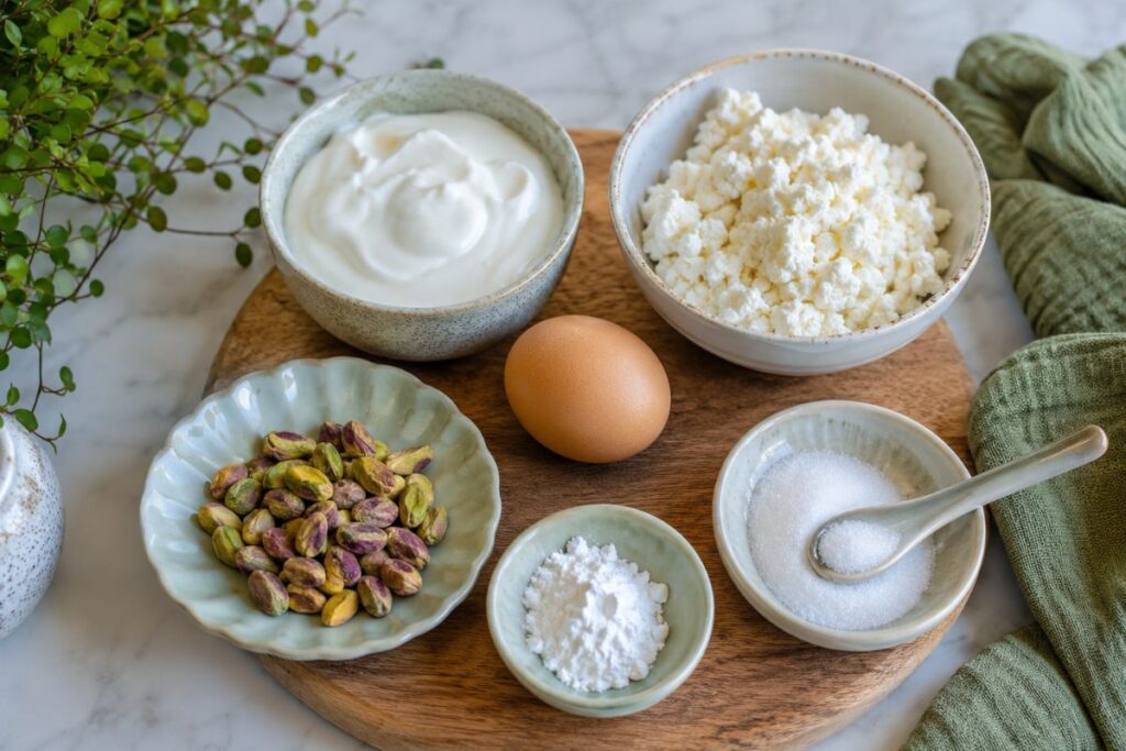 cheesecake fit al pistacchio, ingredienti