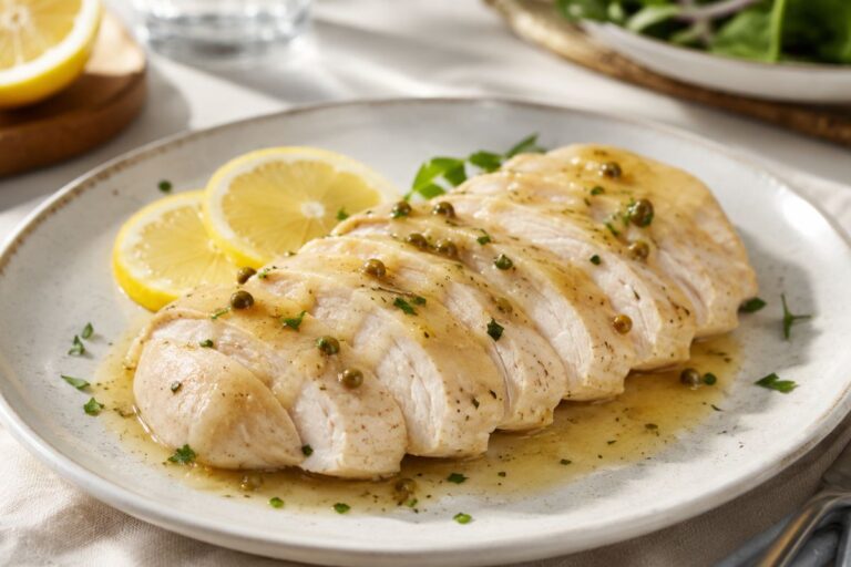 pollo in microonde al limone