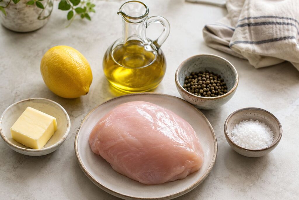 pollo in microonde al limone, ingredienti