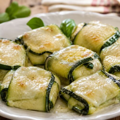 Finti ravioli di zucchine al microonde
